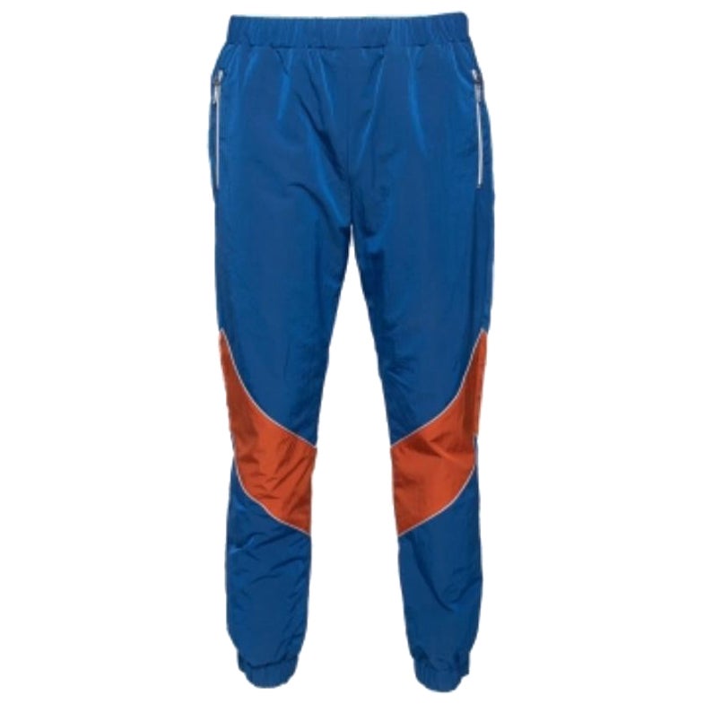 Gucci Blau & Orange getäfelte Synthetik-Trainingshosen M im Angebot