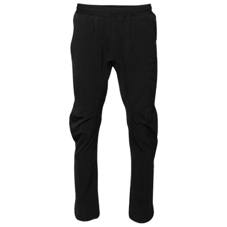 Bottega Veneta Black Stretch Knit Elasticized Waist Straight Leg Pants M For Sale