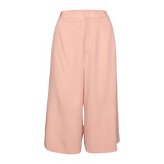 Valentino - Pantalon court en crêpe rose M