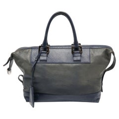 Diane von Furstenberg Blaue Leder Schultertasche