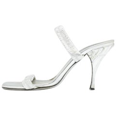 A. Silver - Sandali in pelle di Prada Taglia 37,5
