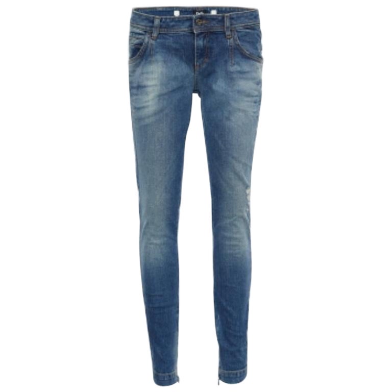 Vaqueros D&G índigo desgastados Pretty Skinny Jeans M