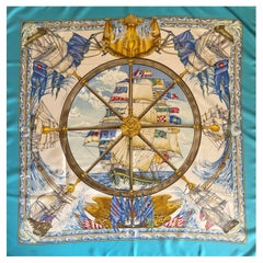 Hermès Silk Scarf “Vive Le Vent” 1992