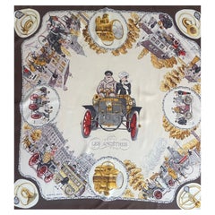 Hermes Silk Scarf “Les Ancêtres” 1963.