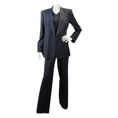 Gucci Navy Double-Breasted Power Suit, Tom Ford Era, Circa 1996