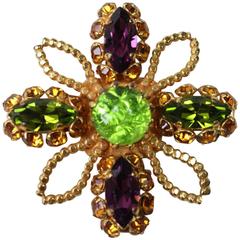 Dominique Aurientis Glass Brooch & Pendant 1