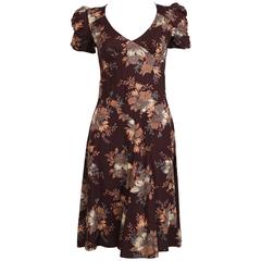 1970's BIBA floral dress with puff sleeves 1