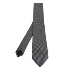 Boss By Hugo Boss Monochrome Patterned Silk Jacquard Tie
