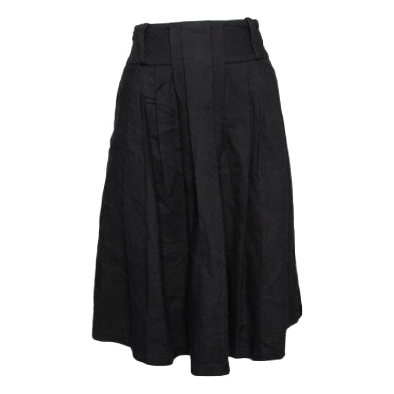 Class by Roberto Cavalli Falda negra de algodón de cintura alta S en venta