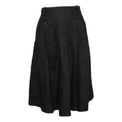 Class by Roberto Cavalli Black Cotton High Waist Skirt S