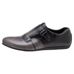 Prada Sport Two Tone Leather Single Strap Monk Shoes Size 42