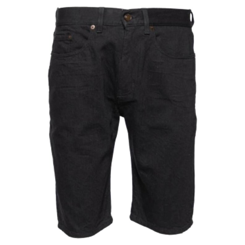 Saint Laurent Schwarze Denim-Shorts aus Denim M