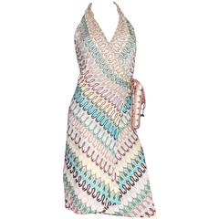 Stunning Missoni Zigzag Signature Knit Wrap Dress 2