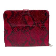 Stella McCartney Étui pour iPad 2 en faux python rouge