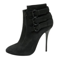 Giuseppe Zanotti - Bottines noires à boucle noire, taille 38,5