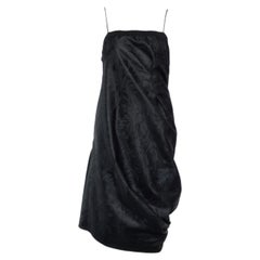 Sportmax, robe sans manches noire à imprimé floral synthétique, taille M