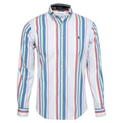 Polo Ralph Lauren - Camicia button down in cotone a righe multicolore S