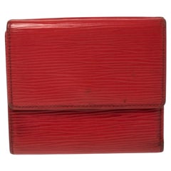Rote Epi Leder Elise Brieftasche von Louis Vuitton