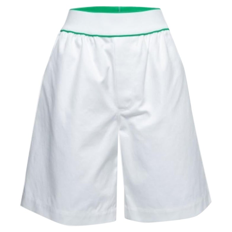 Bottega Veneta Bermuda en coton blanc M.