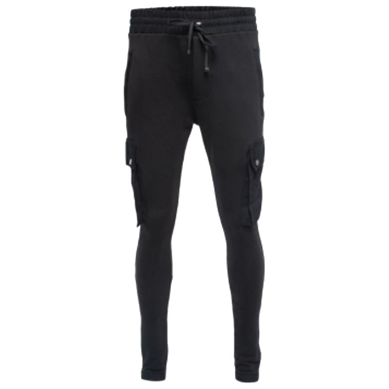 Amiri Pantalon de survêtement cargo en coton noir M en vente