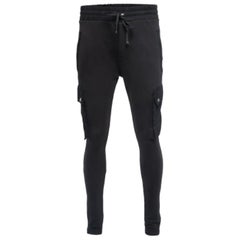 Amiri Pantalon de survêtement cargo en coton noir M