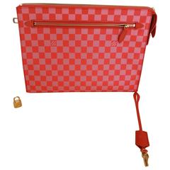 2013 Louis Vuitton Damier Couleurs Kit Clutch Piment 8