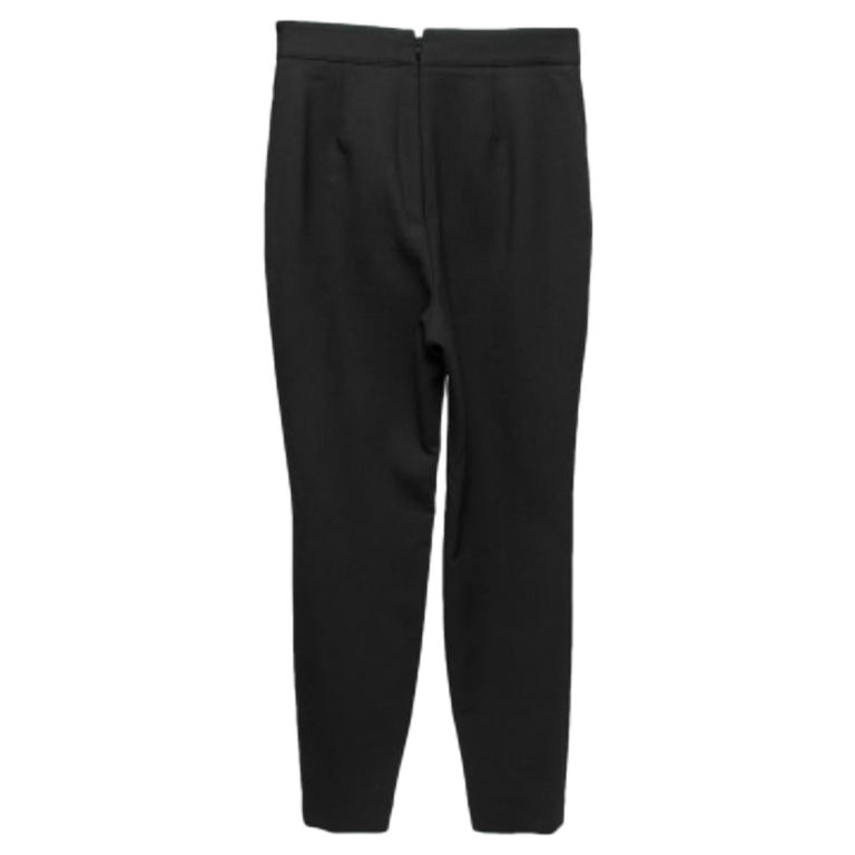 Alexander McQueen - Pantaloni con zip in lana nera - S in vendita