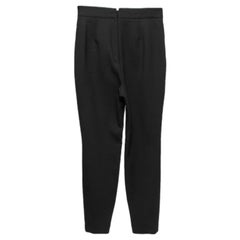 Alexander McQueen - Pantaloni con zip in lana nera - S