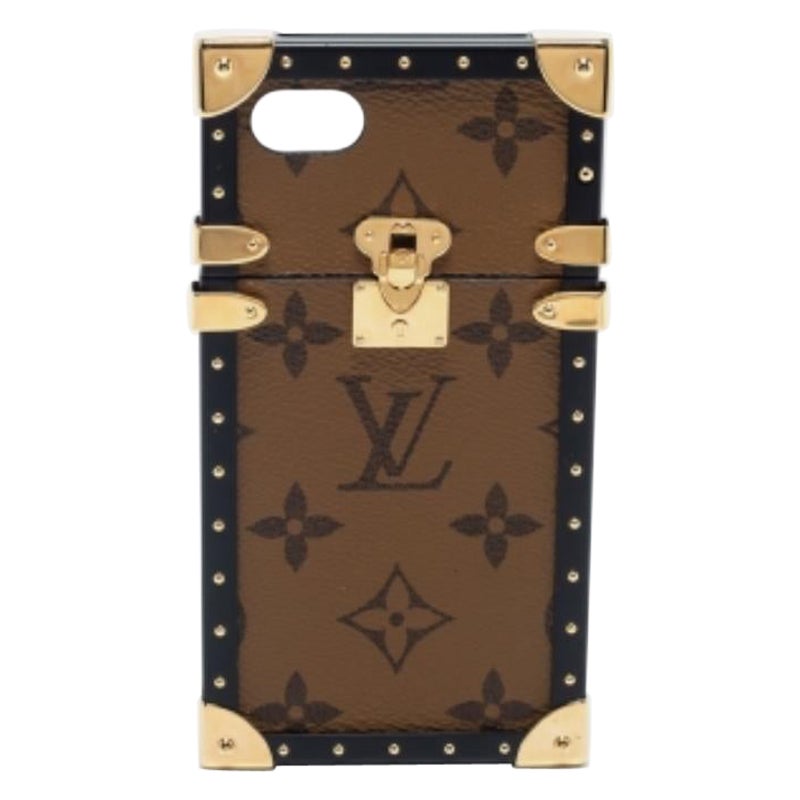 Louis Vuitton Monogram Reverse Canvas Eye Trunk Étui pour iPhone 7