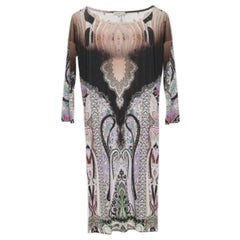 Etro Mehrfarbig bedrucktes Jersey-Shiftkleid M