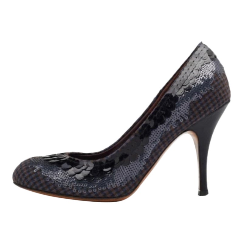 Etro Multicolor Sequins And Fabric Pumps Size 37.5