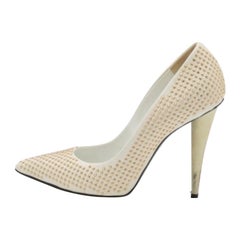 Giuseppe Zanotti escarpins Ester embellis en cuir blanc cassé taille 38
