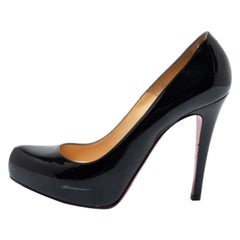 Christian Louboutin Black Patent Rolando Pumps Size 38.5