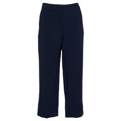 S' Max Mara Dark Blue Regular Fit Trousers M
