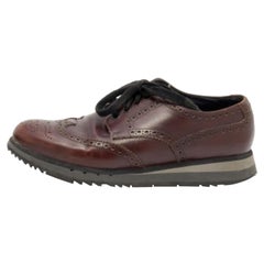 Prada Sport Brown Leather Brogue-Derby Size 41