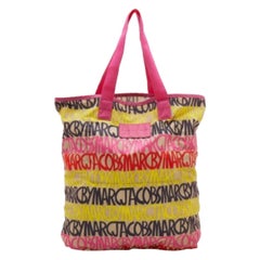 Marc By Marc Jacobs Tote in nylon stampato multicolore