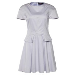 Versus Versace Pale Lilac Cotton Pleated Dress S