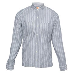 Boss Orange by Hugo Boss - Camicia a maniche lunghe in cotone a righe multicolore S
