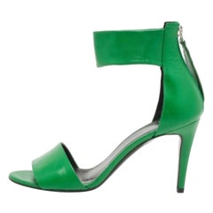 Pierre Hardy - Sandales à bride à la cheville en cuir vert, taille 38