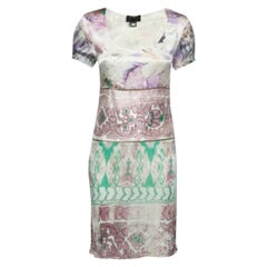 Robes en satin imprimées florales multicolores Class by Roberto Cavalli S