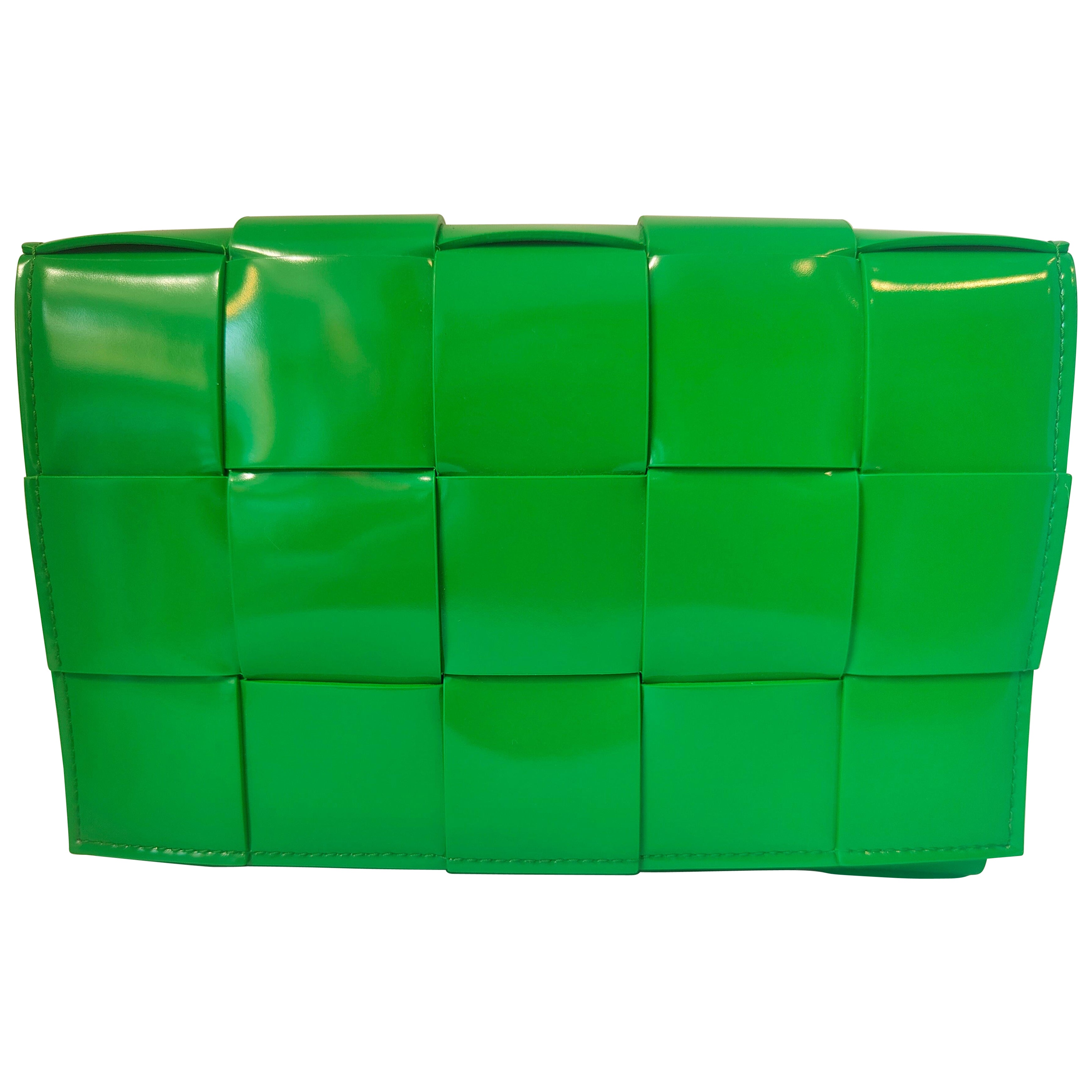 Bottega Veneta borsa a cassetta verde NWOT in vendita