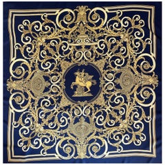 Vintage Hermès Silk Scarf "Les Tuileries" 1990