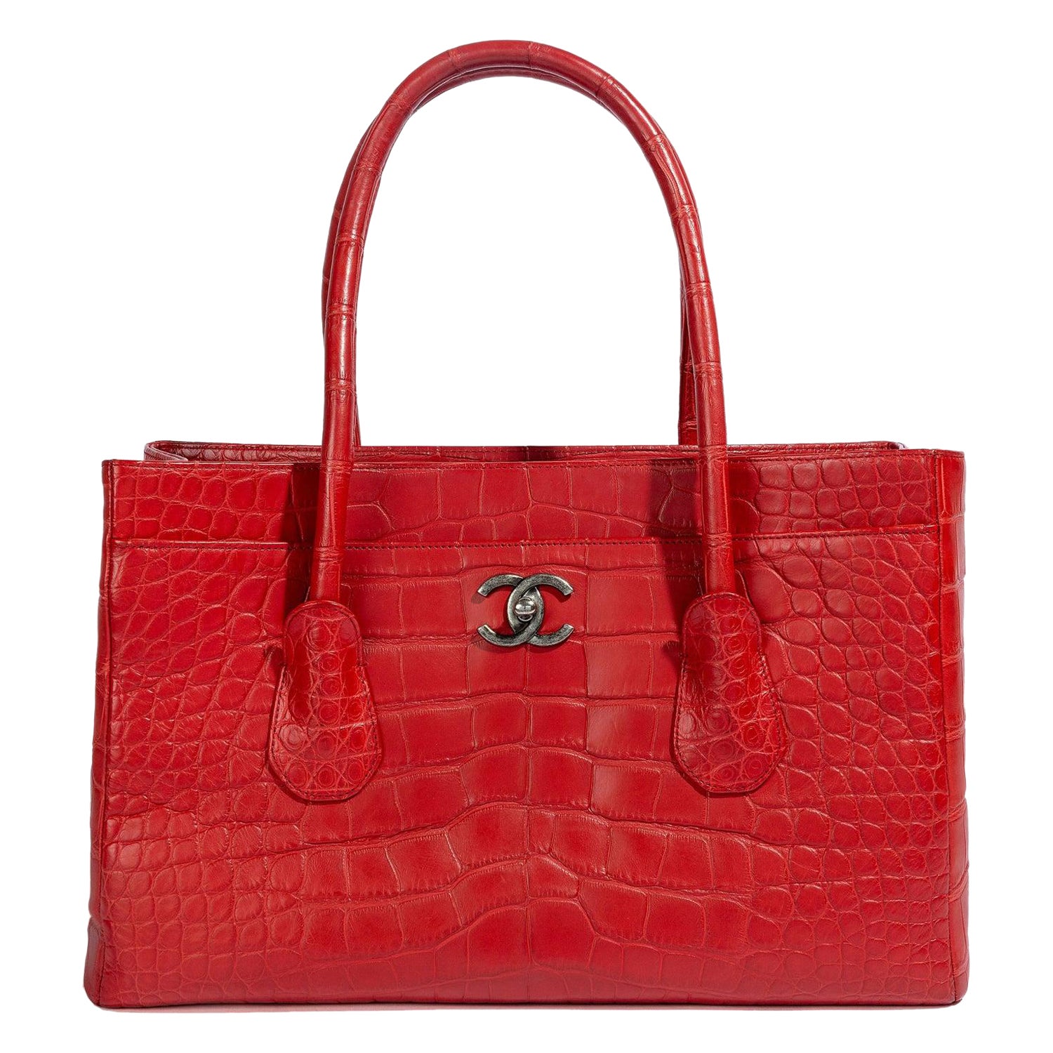 Chanel Executive Tote mattes Alligatorleder SHW im Angebot