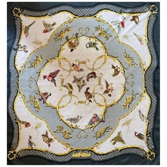 Hermès Silk Scarf "La Clé Des Champs" 1965