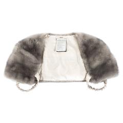 Prada 1990s grey mink fur bolero 7