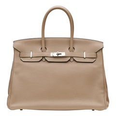 Birkin 35 Clemence Etoupe PHW
