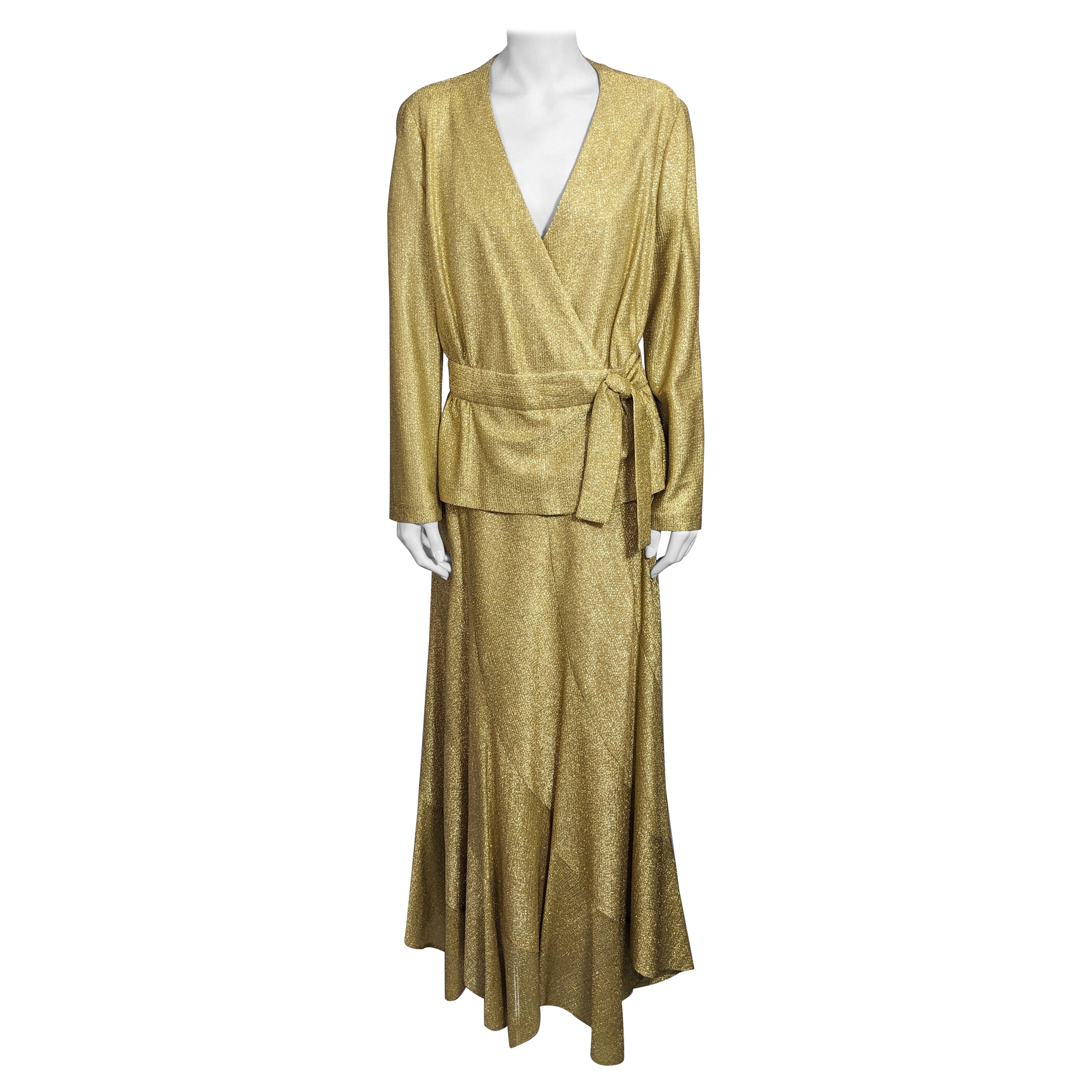 Disco-Ära Gold Lame Ensemble