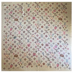 Louis Vuitton Seide & Wolle Schal Multicolor Monogram & Taschen