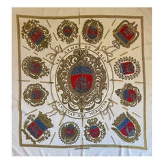 Hermès Seidenschal "Les Armes De Paris" 1954