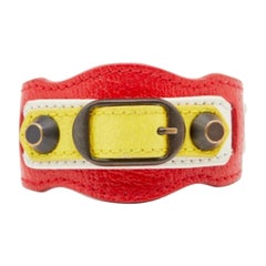 Balenciaga Multicolor Leather Arena Classic Bracelet